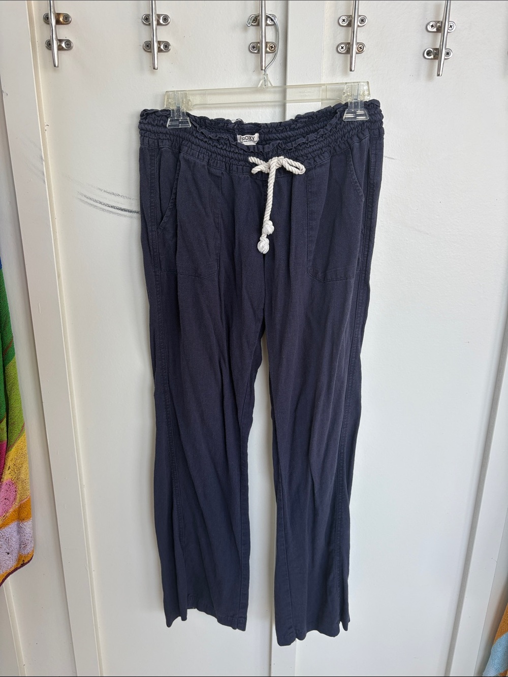 Roxy Navy Drawstring Pull-On Joggers